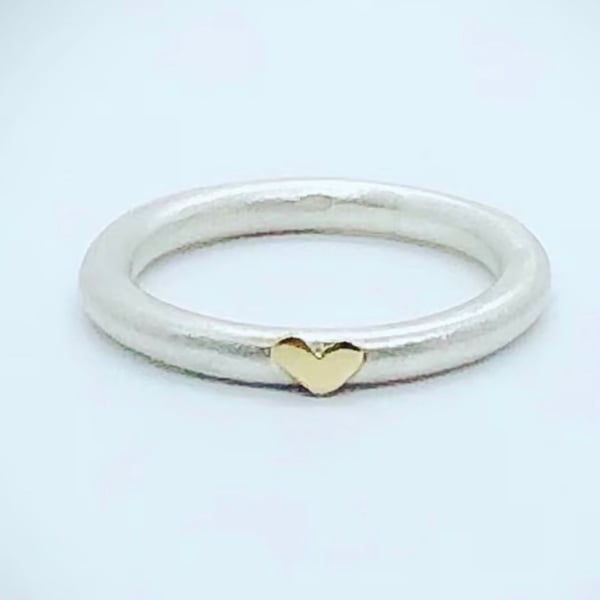 Heart  Ring, gold heart ring, halo heart ring, valentines gift, love token,  