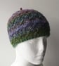 Hat, Cap, Beanie or Toque, Knitted, Handspun, British Wool, Multicolour - Image 2
