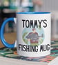 Personalised NAME Fishing Mug Customise Add Text To Mug Personalised Gift  - Image 1