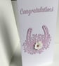 Wedding card. Congratulations card.  Ref 010.  - Image 4