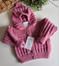 Designer Baby Girl's  Hoodie Jacket 50% Marino Wool 3-9 mths size - Image 8