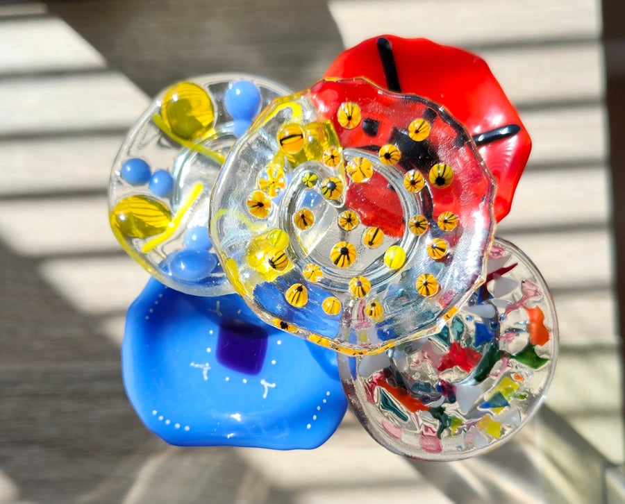 Fused Glass Bee Cup