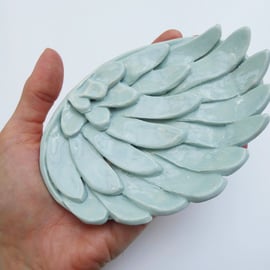 Handmade Ceramic Wing Shape Ornamental Dish