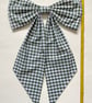 Oversized Bow - Bottle Green Gingham  - Image 7