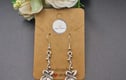 Antique Finish Silver Tone Earrings