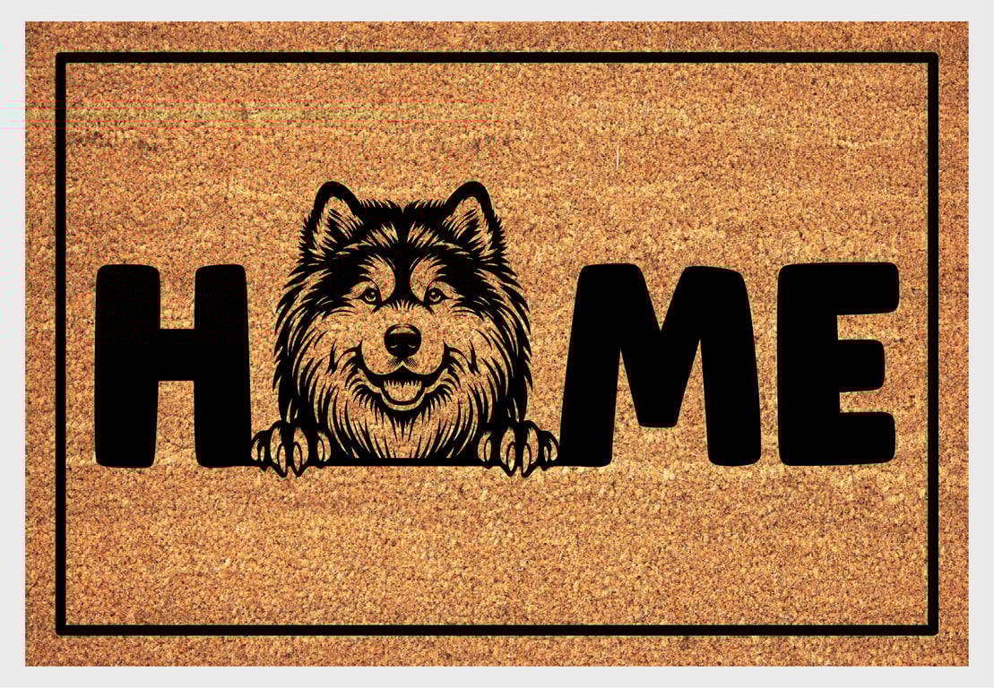 Alaskan Malamute Home Door Mat - Alaskan Malamute Welcome Mat - 3 Sizes