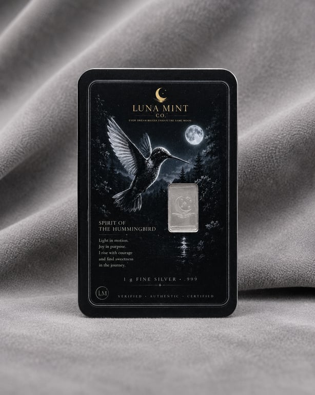 Luna Mint Spirit of the Hummingbird - 1g .999 Fine Silver Collectible Gift