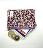 Coin purse, Quilted purse, Zipped card holder, Clip-in purse - violet - Image 6