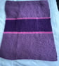 Hand knitted blanket with Teddy in the pocket - Image 2