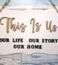This is Us. Our Life. Our Story. Our Home. Door Sign. Home Decor. Perfect Family