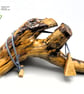 Handcrafted triangular 2 woods pendant & necklace: SKU-N10 - Image 10