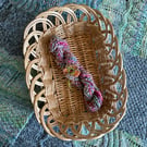 Hand spun art yarn - wool and silk