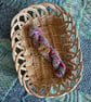 Hand spun art yarn - wool and silk
