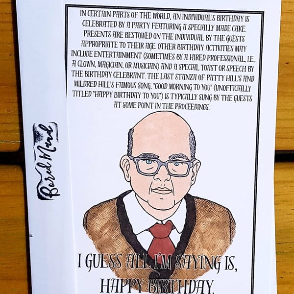Energy vampire birthday card
