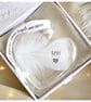 Son Memorial Feather Bauble, In Memory of Son, Heart Glass Christmas Ornament, R - Image 9