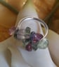 Fluorite elasticated ring - Image 1