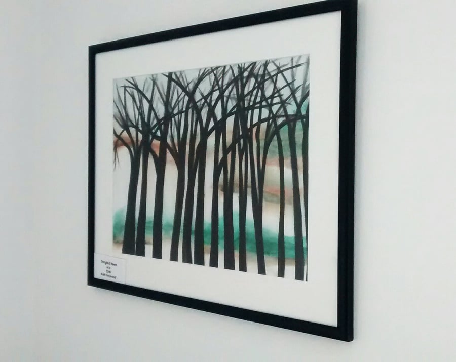 Tangled Trees, Original Watercolour Landscape