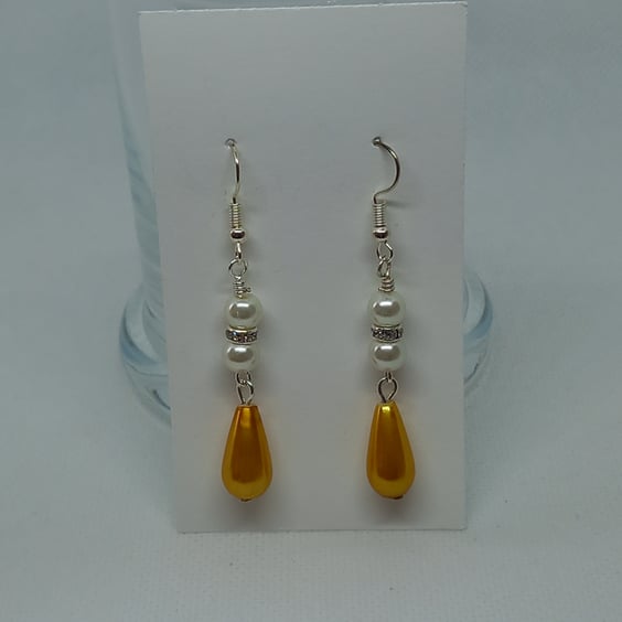Golden Teardrop Earrings