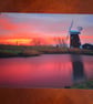 SUNSET IN NORFOLK PHOTOGRAPH 16x12