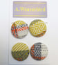 Sold - Set of 4 Unique Covered Buttons - Image 2