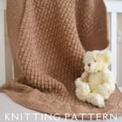 Baby Blanket Knitting Pattern Billy's Blanket Printed Copy