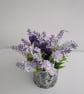 Upcycled Tin Can with Wildflower Decoupage & Faux Lavender Blooms - Image 3