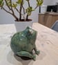 Ceramic frog sculpture, desktop companion, gift for animal lovers  - Image 4