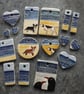 Handmade Ceramic Bull Terrier dog on the beach pendant - Image 8