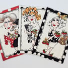 Ladies Mug Rug Coasters Set3