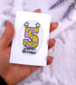 Handmade Cross Stitch 5th Birthday Card Featuring Colourful Embroidered  - Image 3