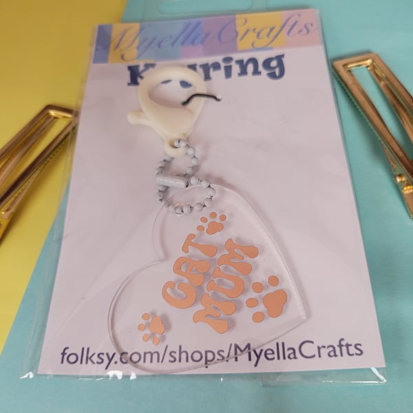 Acrylic keyrings bag charms