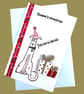 Christmas card for the dog, from the dog , cute dog card with gifts, dog lover  - Image 4