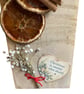 Handcrafted Red Oak Rustic Christmas Block Display. Live Edge Freestanding Decor - Image 5