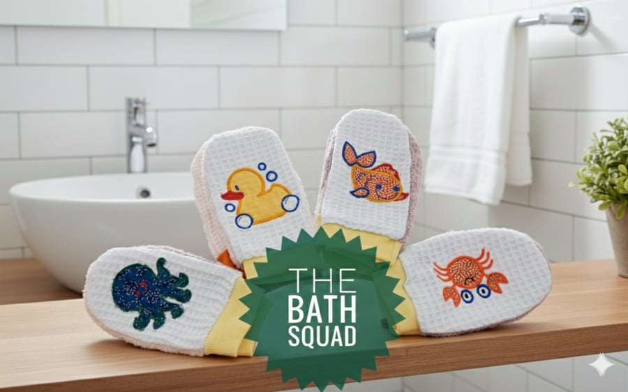Bath time fun, the bath squad