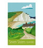 Seven Sisters Seaford travel poster print by Susie West - Image 4