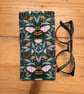Bee Print Quilted Fabric Glasses Case