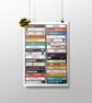 Greatest Albums of the 1960s Print - Vintage '60s Cassette Print