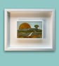 Original Framed Mixed Media Painting Of Landscape With Trees - Dawning