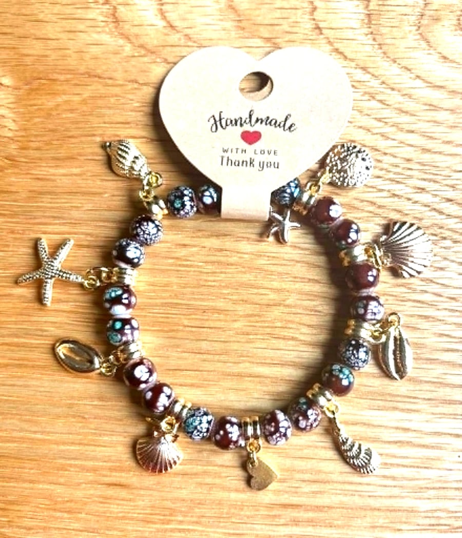 Handmade Charm Bead Bracelet