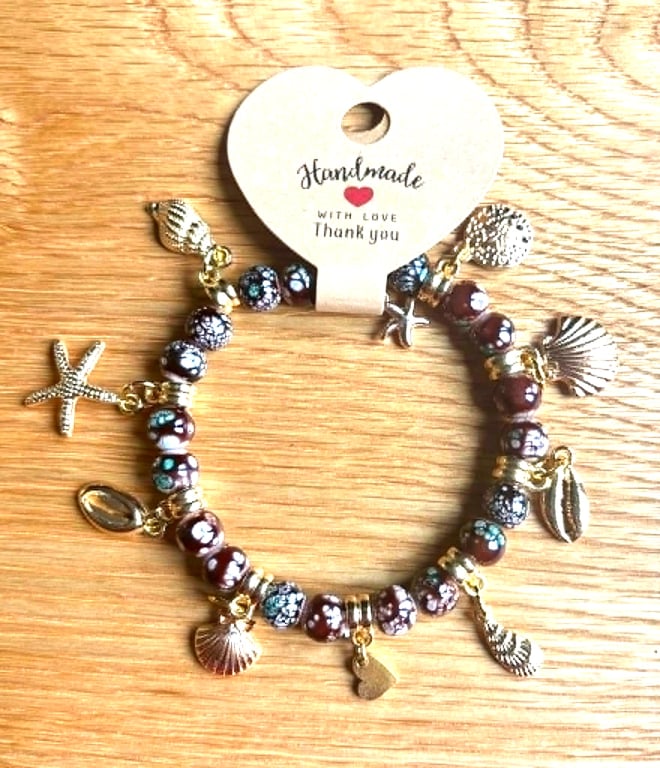 Handmade Charm Bead Bracelet