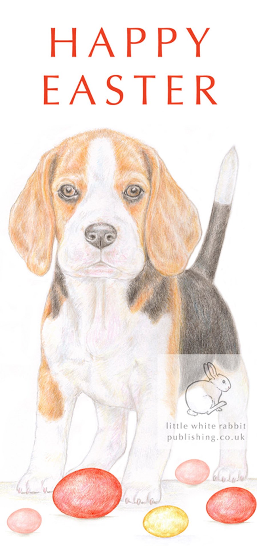 Betty the Beagle - Easter Card