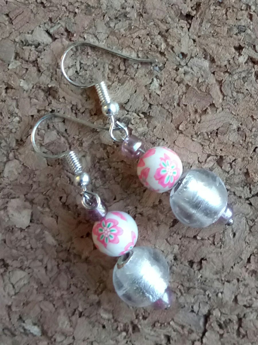 Lovely Dangly Sterling Silver Earrings