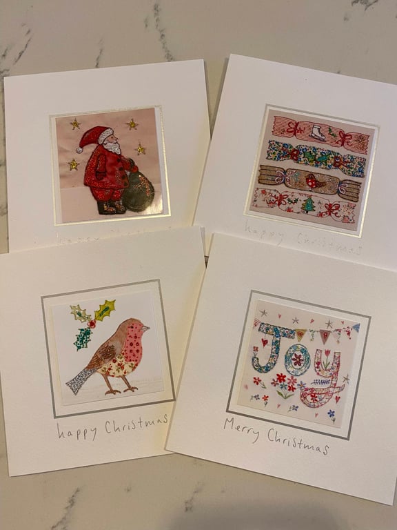 Christmas card pack of 4