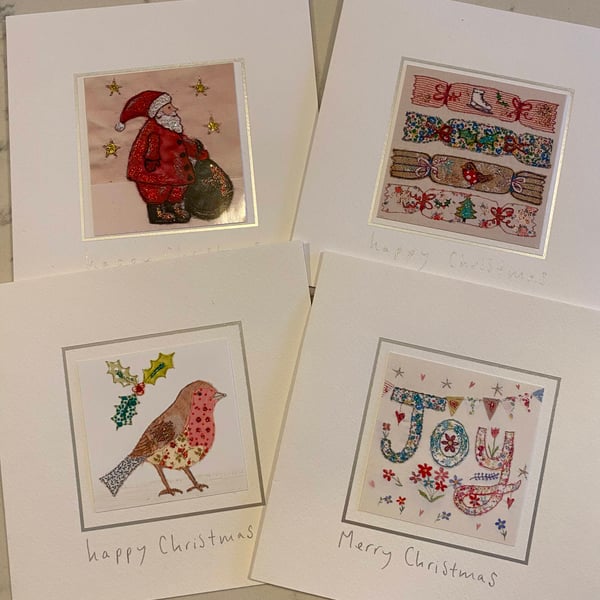 Christmas card pack of 4