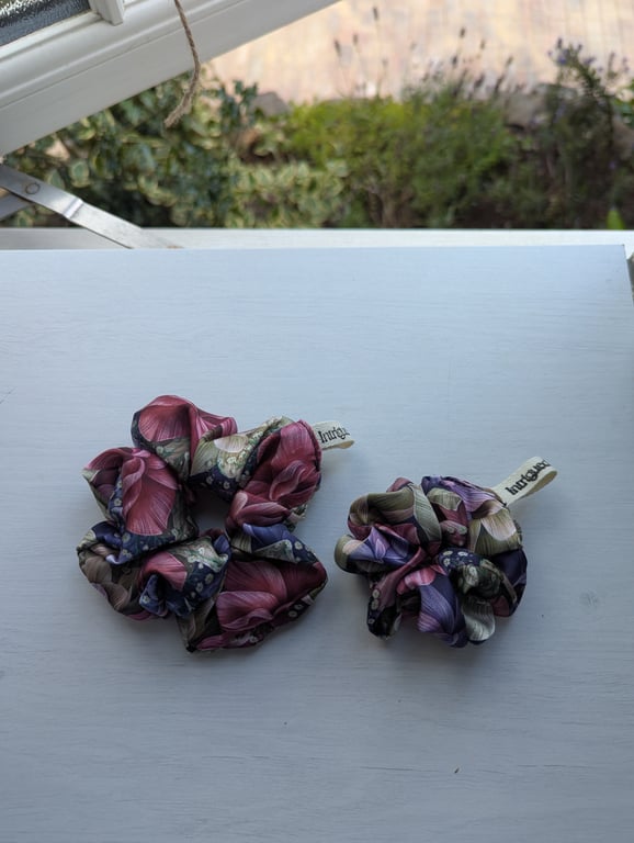 Scrunchies - mystic florals - mum and daughters bundle 