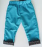 Trousers, 12-18 months, reversible Summer Trousers, unisex Cotton Trousers - Image 2