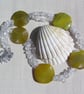 SALE - Clear Quartz & Agate Gemstone Chunky Statement Necklace "Lichen Dew"