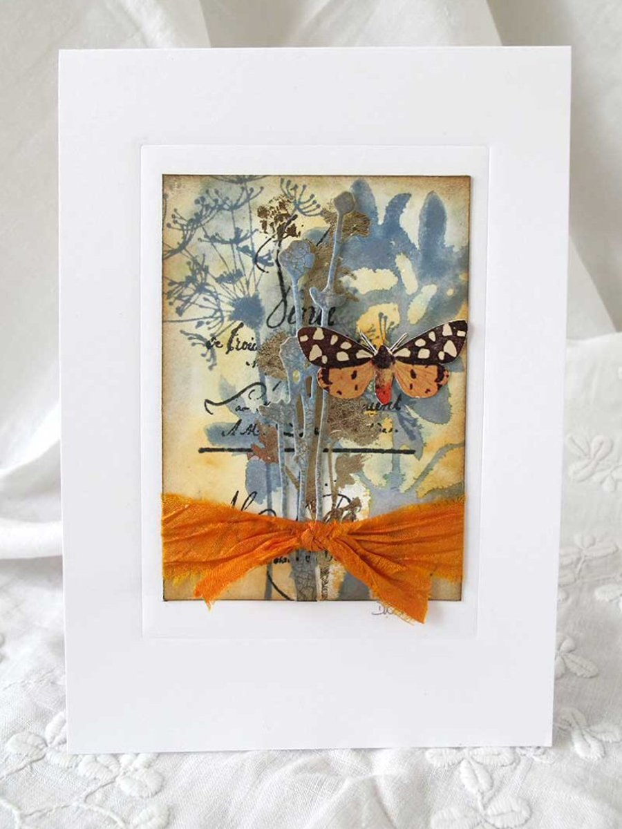 MIXED MEDIA  ART CARD FOR ANY OCCASION