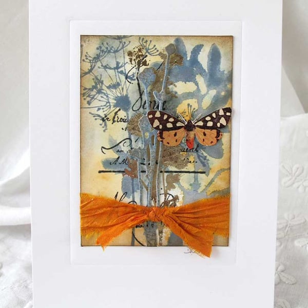 MIXED MEDIA  ART CARD FOR ANY OCCASION