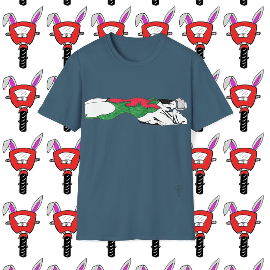 Cyborg Robot Woman Unisex Softstyle Tshirt by Bikabunny